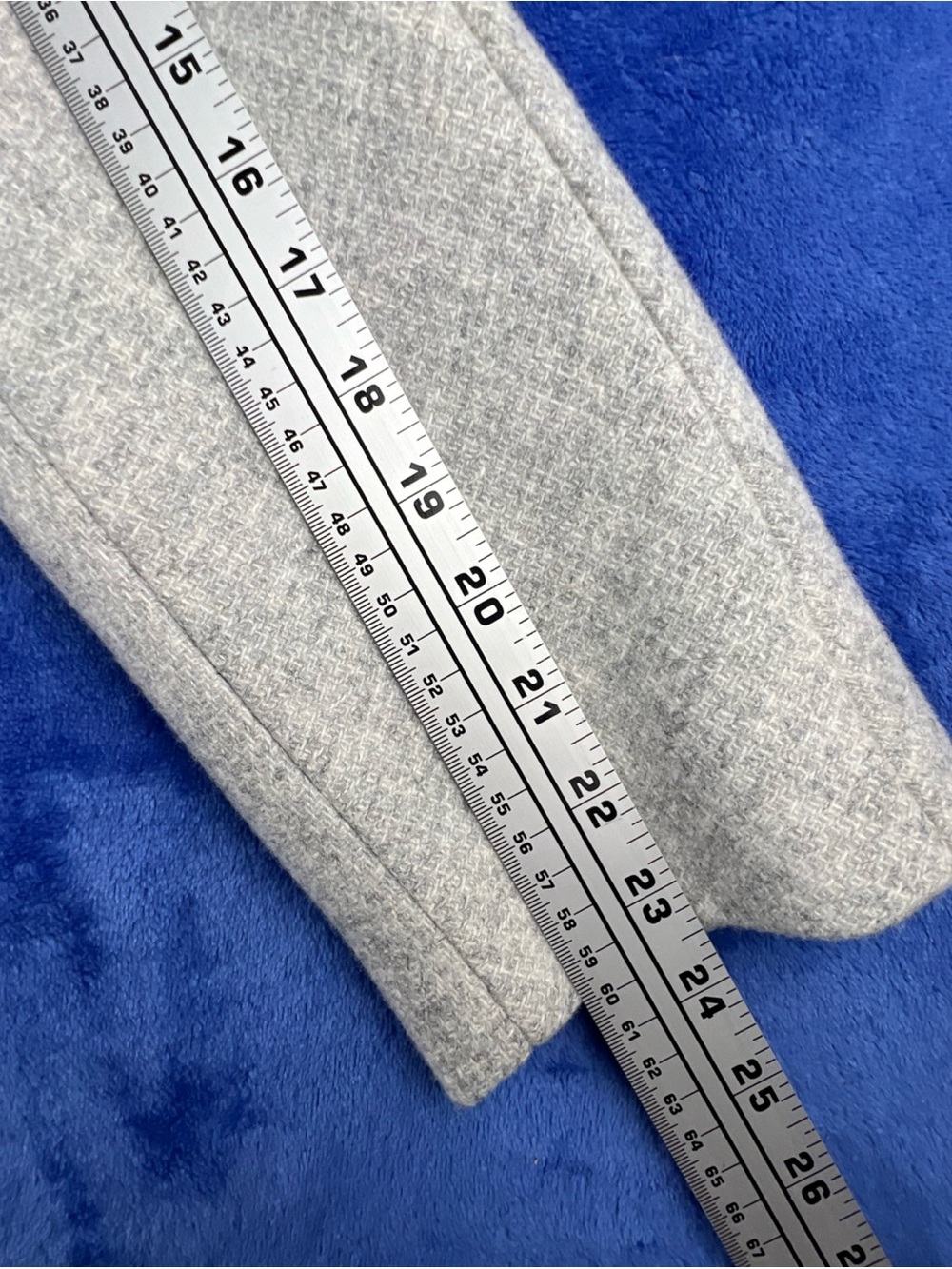J. CREW Nello Gori Toscana Coat Italian Stadium-Cloth Wool Blend Size 10 Gray - Picture 14 of 14